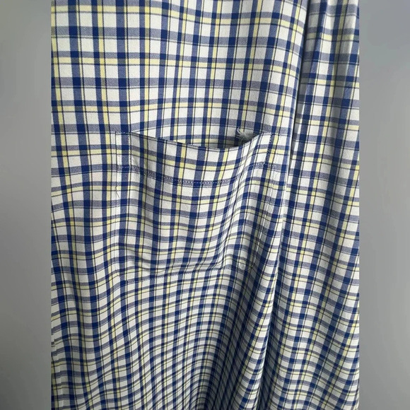 Roundtree & Yorke Men’s Button Down Plaid Size 2XB Cotton Long Sleeve - Picture 4 of 7